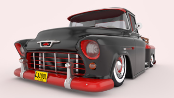 Картинка автомобили 3д 1955 chevrolet 3100 pickup