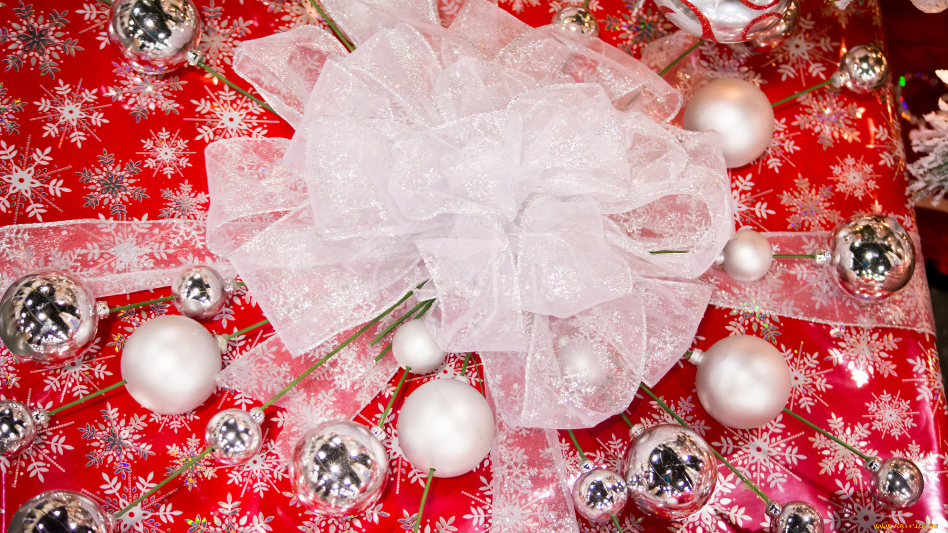 праздничные, подарки, и, коробочки, праздник, новый, год, рождество, елка, украшения, снег, чудеса