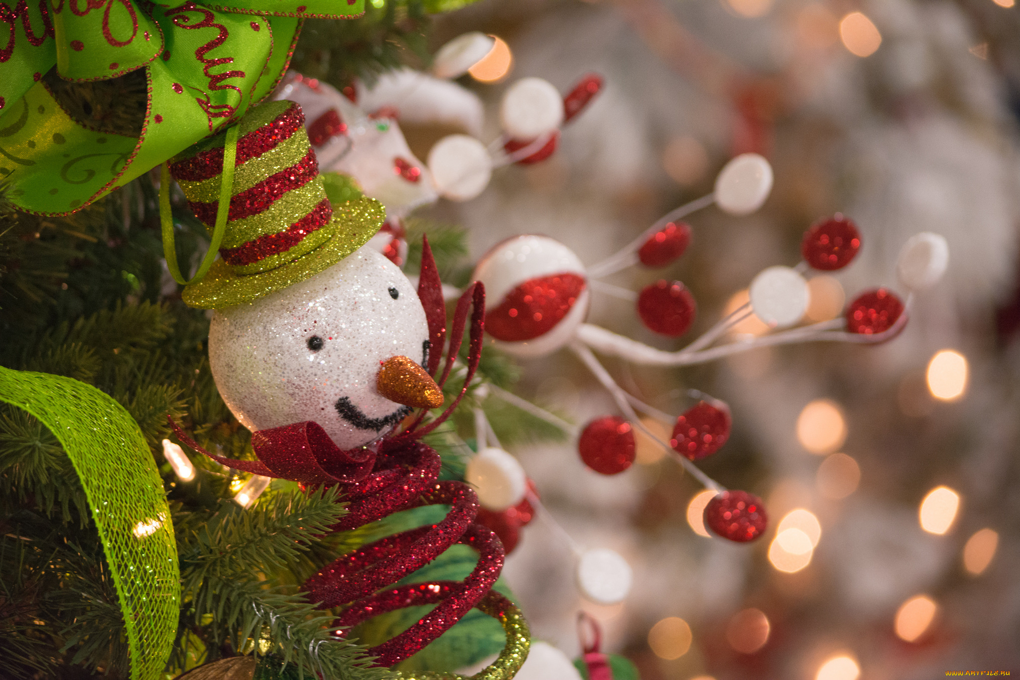 праздничные, снеговики, праздник, новый, год, рождество, елка, украшения, снег, чудеса