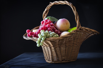 Картинка разное ремесла +поделки +рукоделие ягоды корзина муляж фрукты