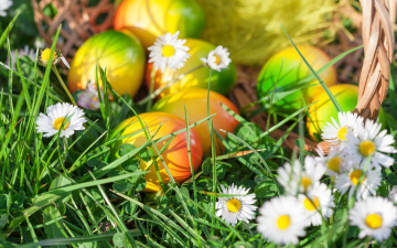Картинка праздничные пасха яйца весна