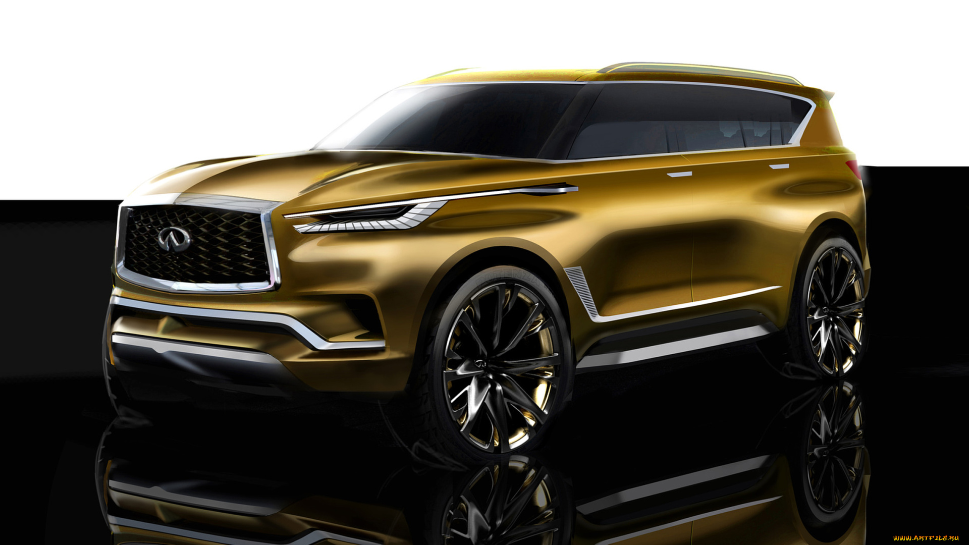 infiniti, qx80, monograph, concept, 2017, автомобили, 3д, infiniti, monograph, concept, 2017, qx80