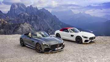 Картинка mercedes-benz+amg-gt+and+gt-c+roadsters+2018 автомобили mercedes-benz 2018 -roadsters amg-gt gt-c