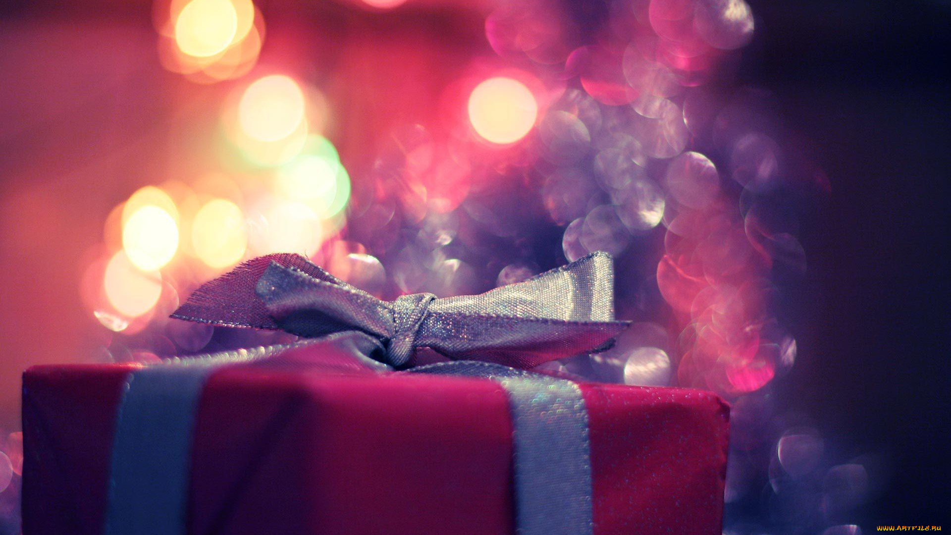 праздничные, подарки, и, коробочки, подарок, коробка, бант, блики