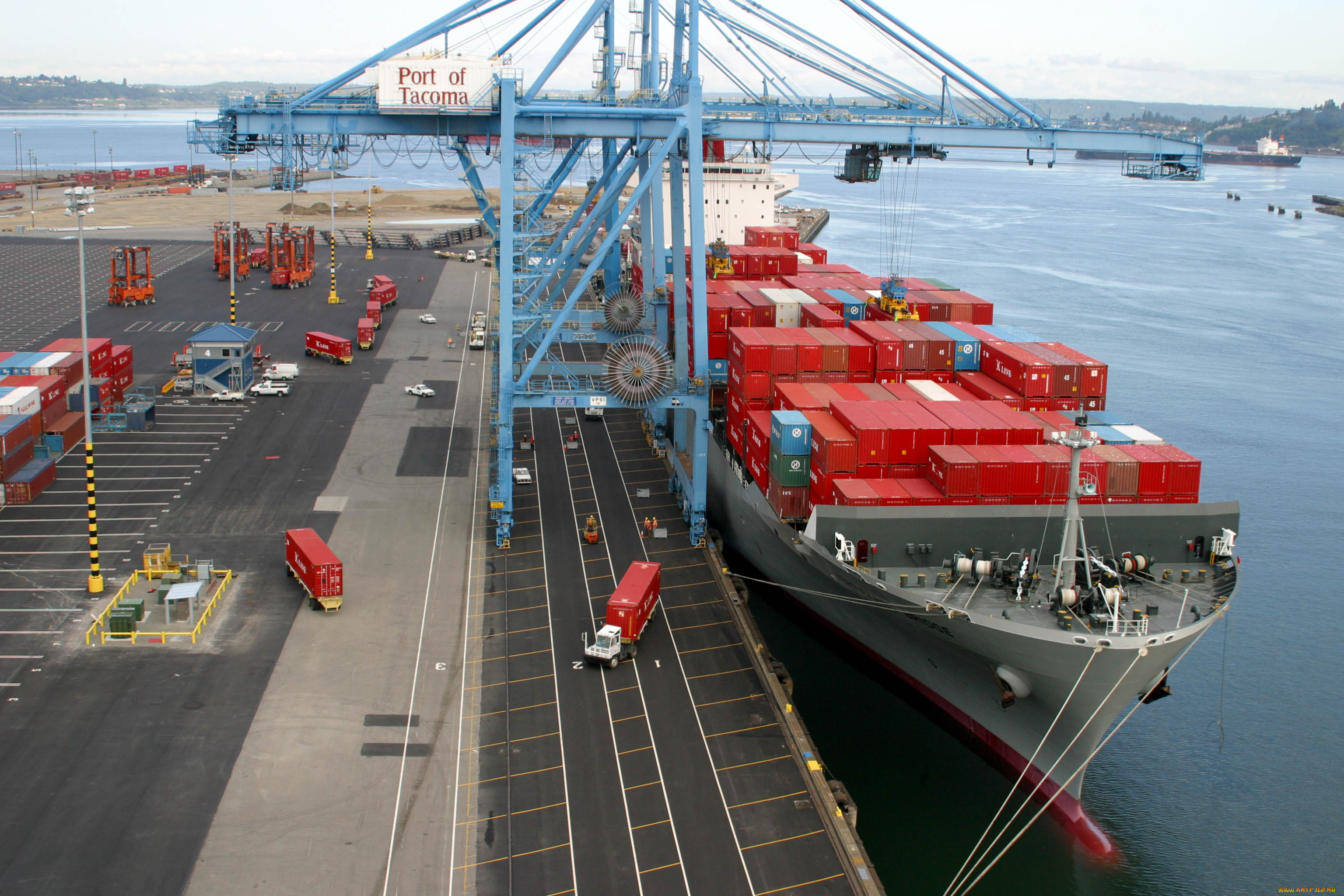 корабли, грузовые, суда, порт, контейнеры, погрузка, терминал