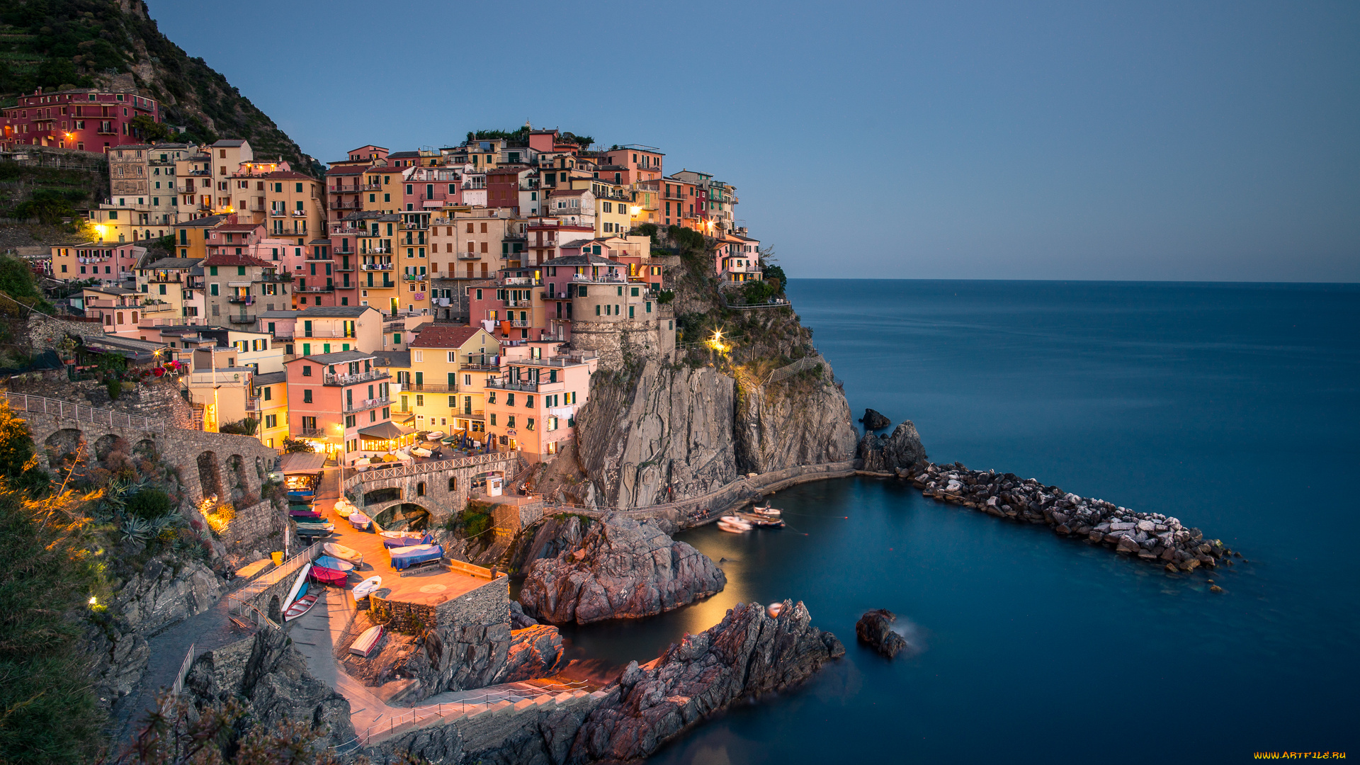 города, амальфийское, и, лигурийское, побережье, , италия, manarola, cinque, terre, italy, ligurian, sea, манарола, Чинкве-терре, лигурийское, море, скалы, здания, пейзаж, побережье