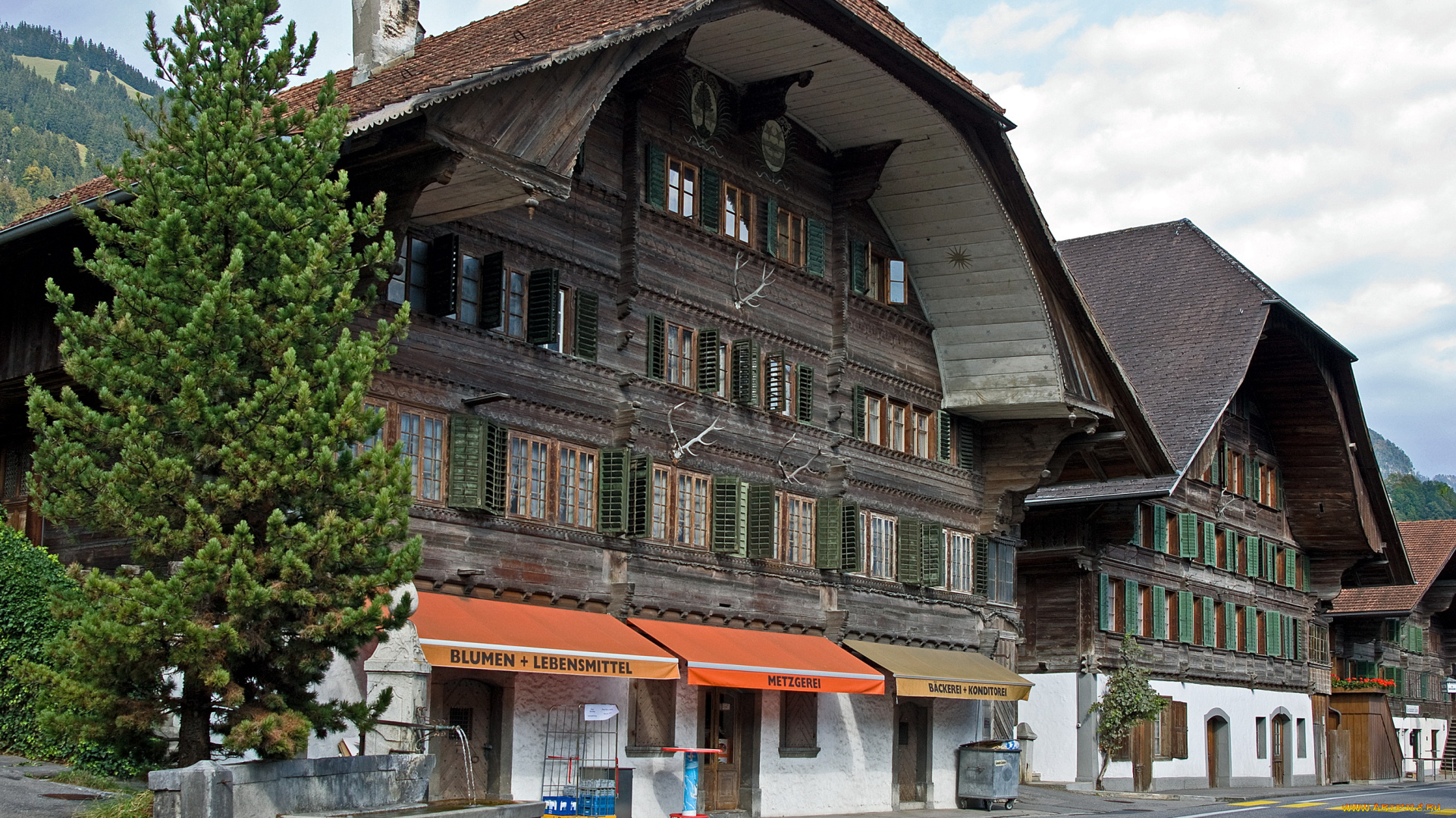 erlenbach, швейцария, города, здания, дома
