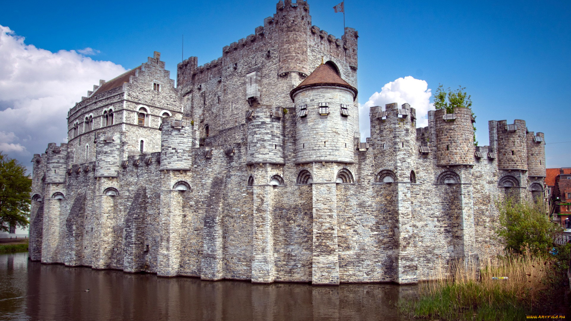 gravensteen, castle, belgium, города, замки, бельгии, gravensteen, castle