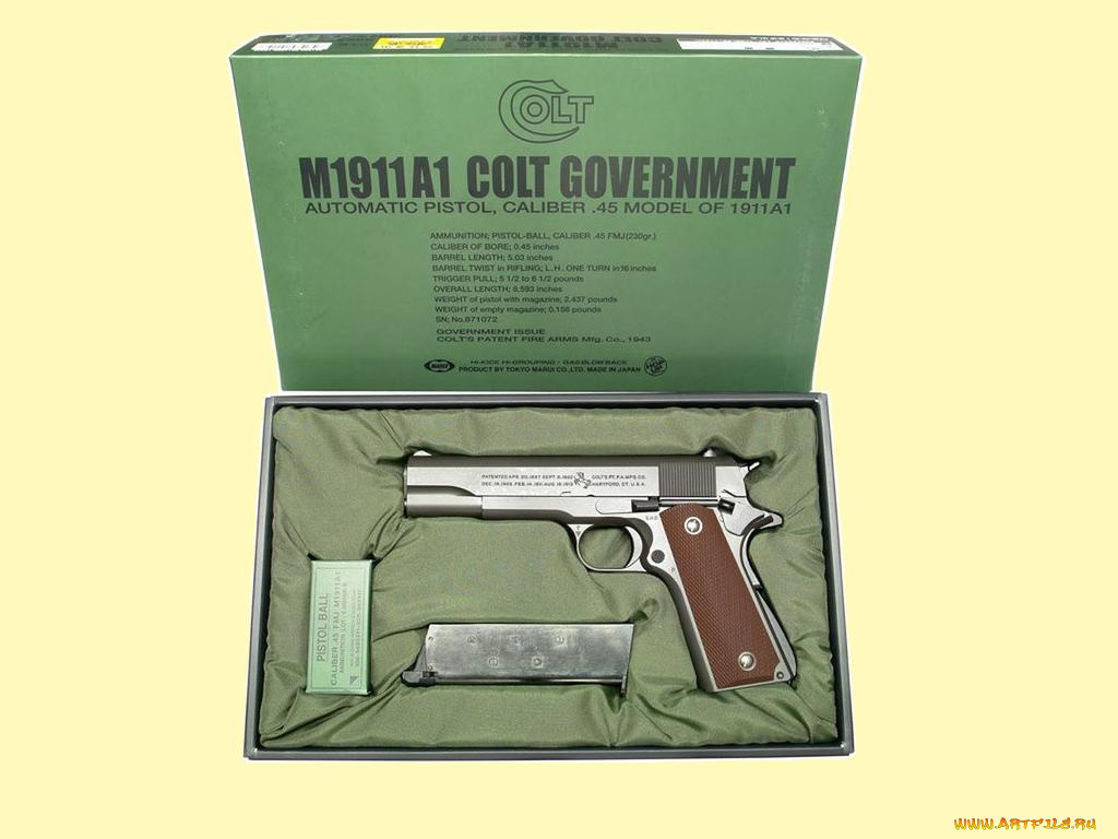 marui, colt, gorvernment, 1911, оружие, пистолеты