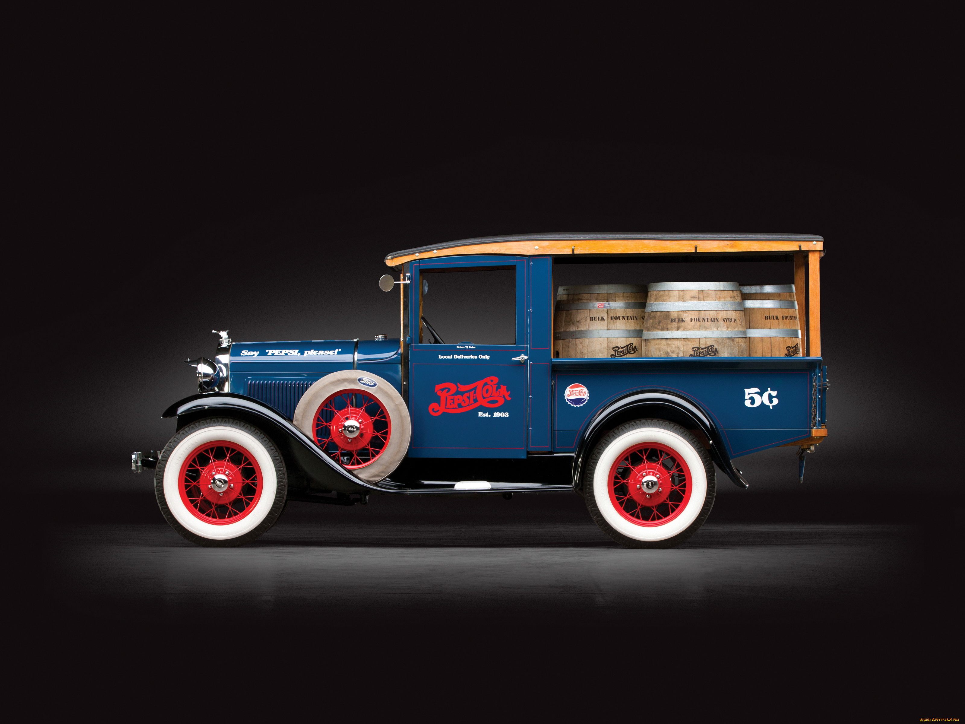 автомобили, классика, ford, 1930г, express, canopy, model, a
