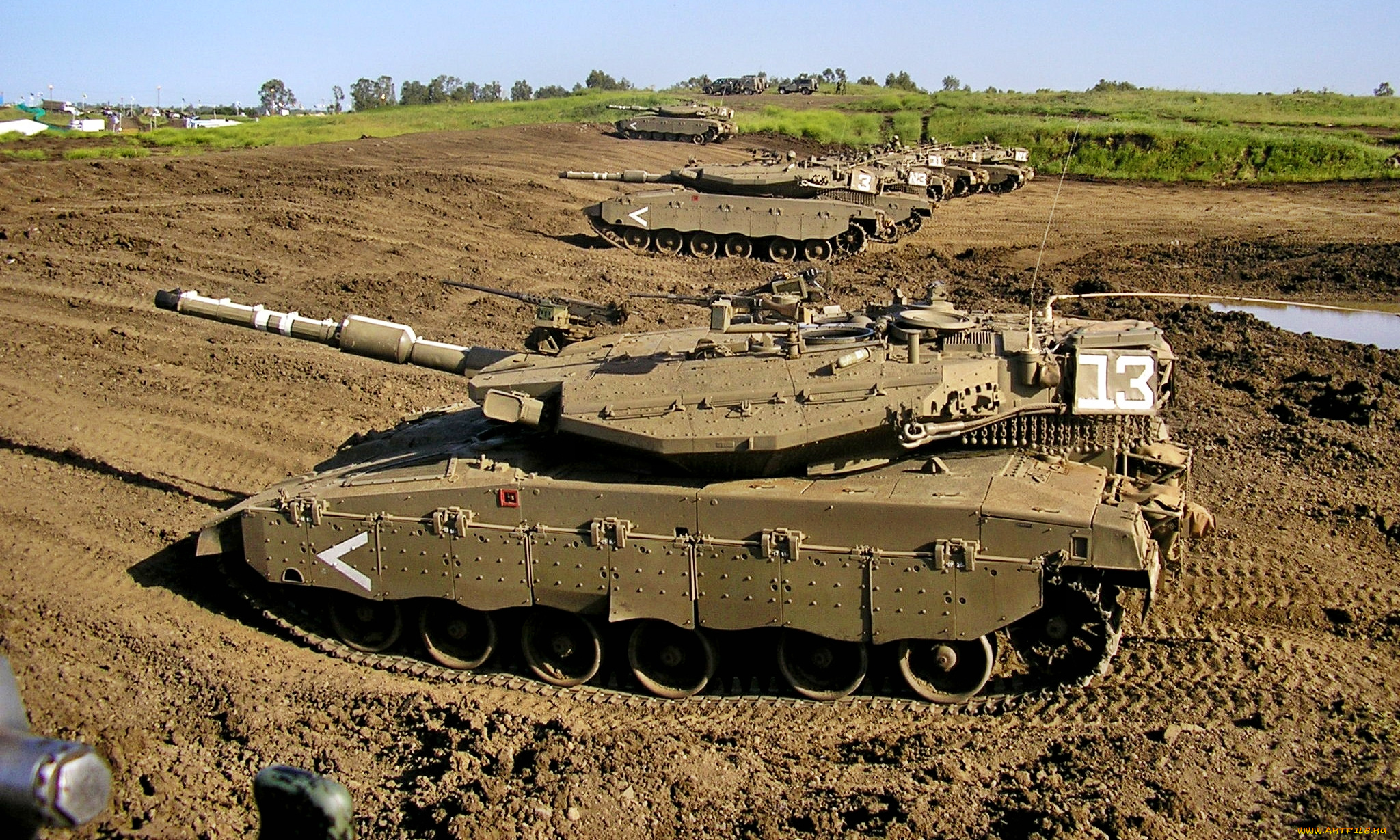 merkava, mkiii, техника, военная, танки, орудия, позиция, полигон
