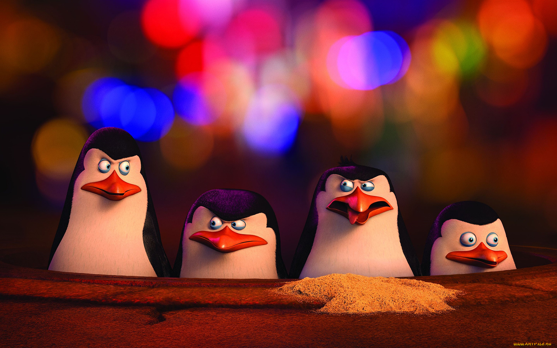 мультфильмы, the, penguins, of, madagascar, пингвины, глаза, клюв