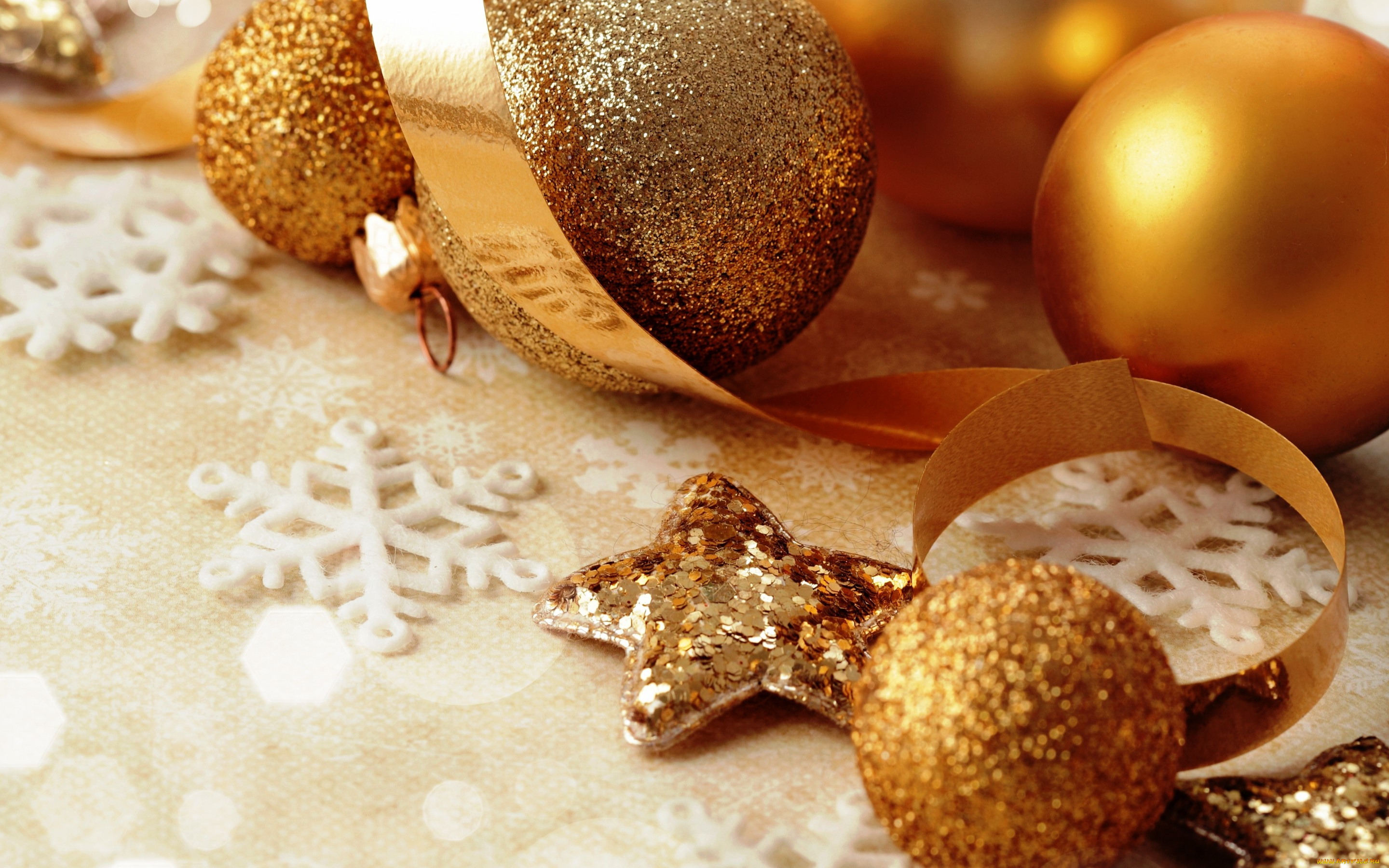 праздничные, украшения, christmas, merry, новый, год, рождество, golden, balls, decoration, шары