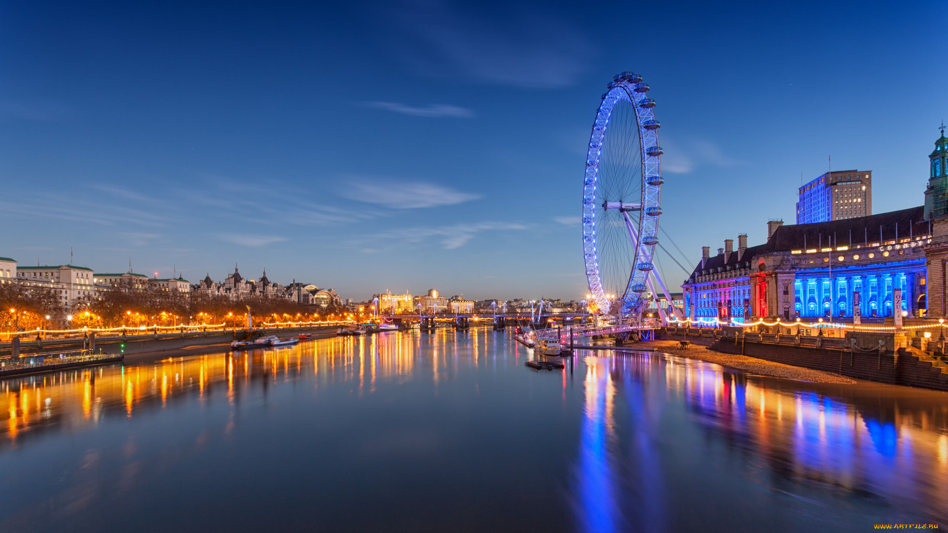 london, eye, города, лондон, , великобритания, ночной, город, лондон, англия, река, темза, колесо, обозрения, лондонский, глаз, london, england, river, thames, millennium, wheel, eye