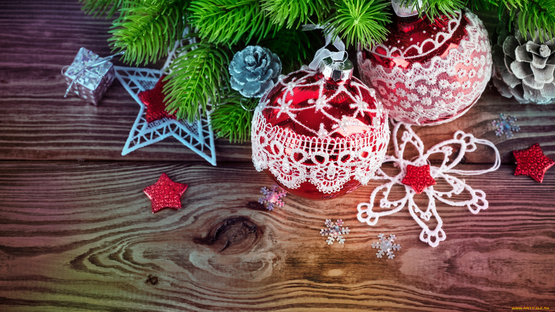 праздничные, шары, merry, wood, рождество, новый, год, украшения, елка, ветки, decoration, christmas