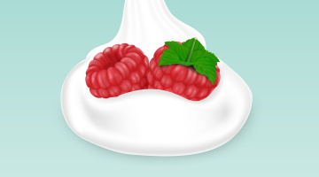 Картинка векторная+графика еда+ food малинка фон ягода молоко