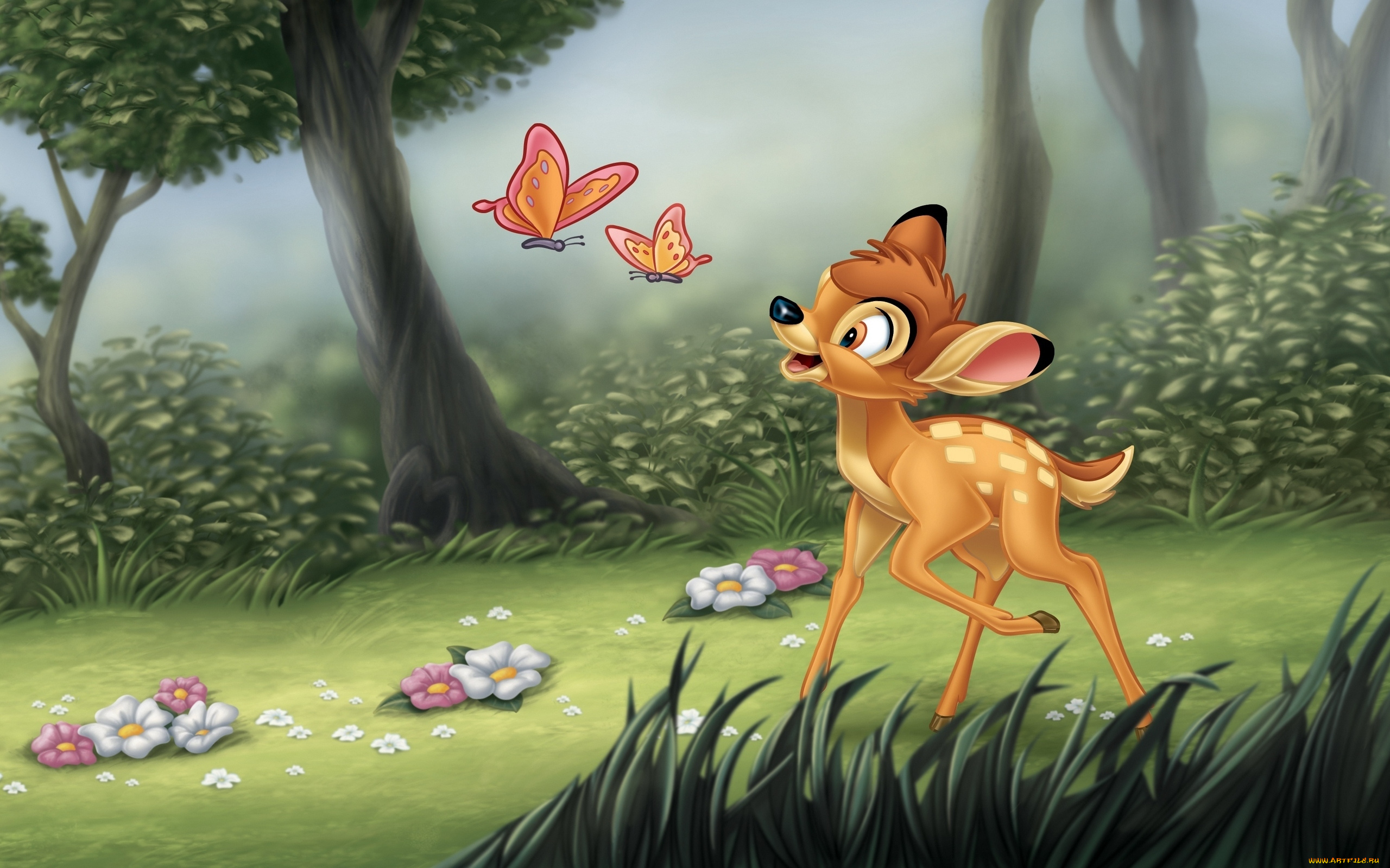 bambi, мультфильмы, бемби, олененок