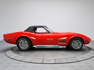 Картинка corvette+stingray+l46-350+convertible+1969 автомобили corvette l46-350 stingray 1969 convertible