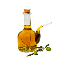 Картинка еда разное бутылка листья белый фон оливки оливковое масло