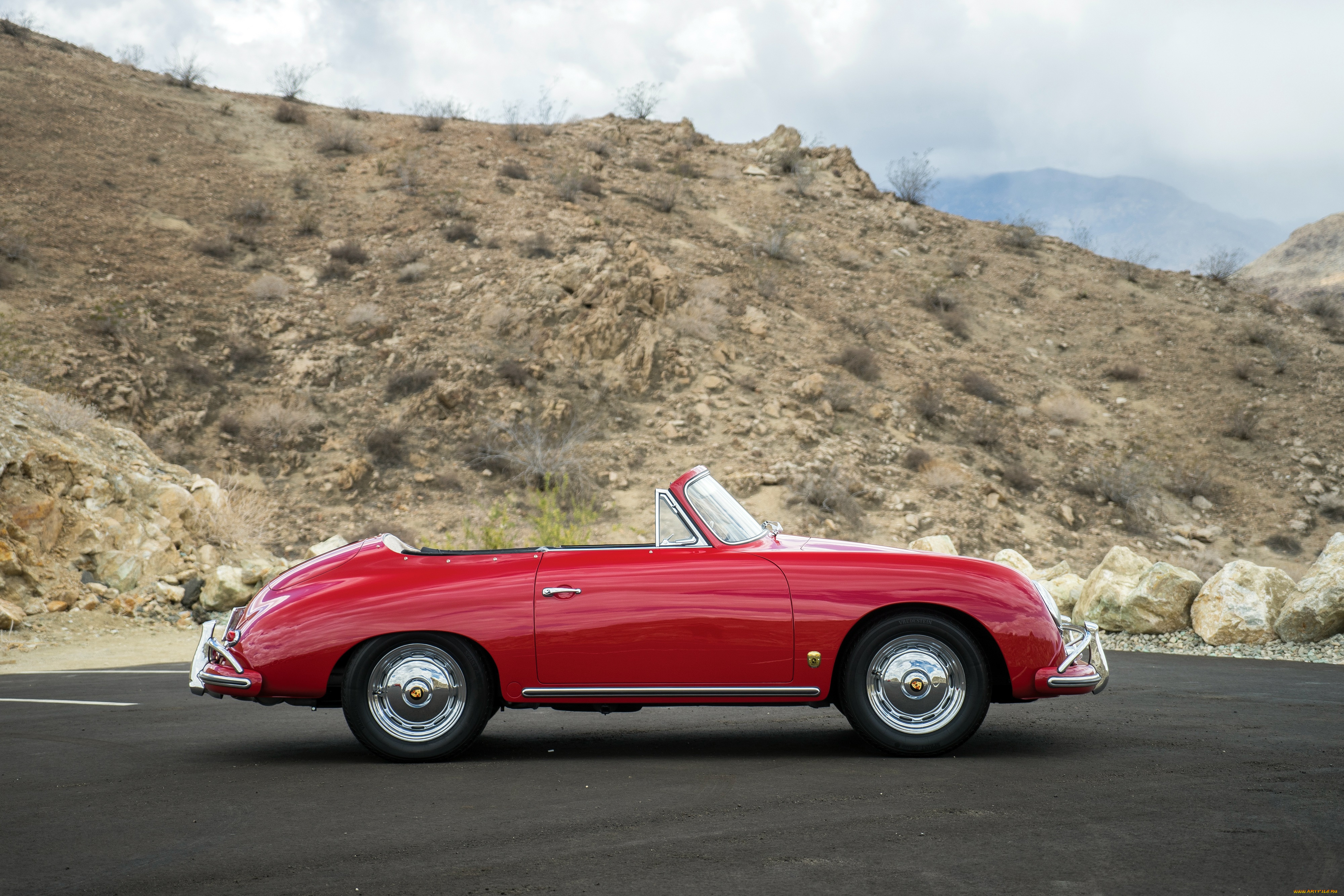 автомобили, porsche, 356a, 1600, cabriolet, by, reutter, us-spec, t2, красный