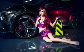 Картинка автомобили авто+с+девушками автомобиль азиатка девушка