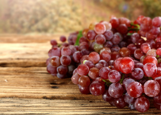 Картинка еда виноград ягоды гроздь осень урожай капли
