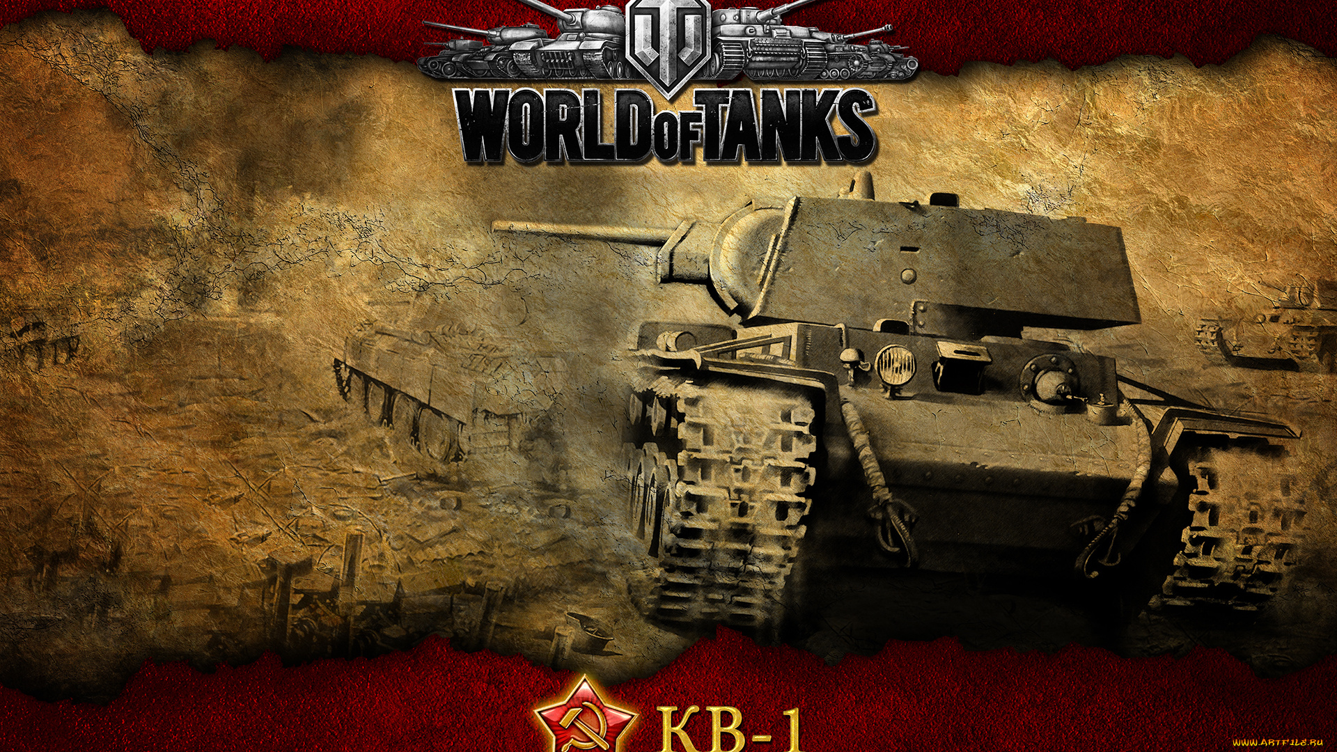 видео, игры, мир, танков, world, of, tanks, кв-1, танк
