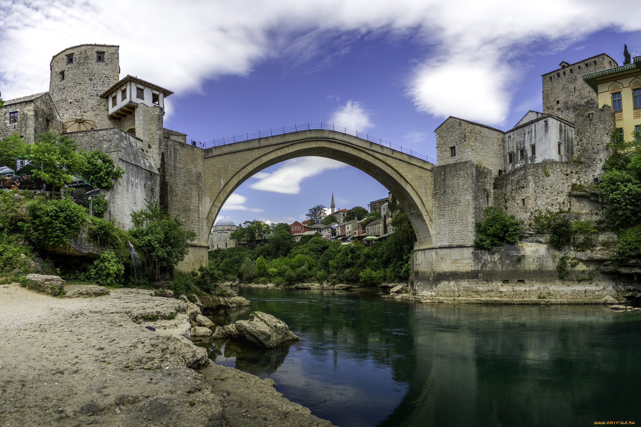 stari, most, bridge, in, mostar, , bosnia, herzegovina, города, -, мосты, река, мост