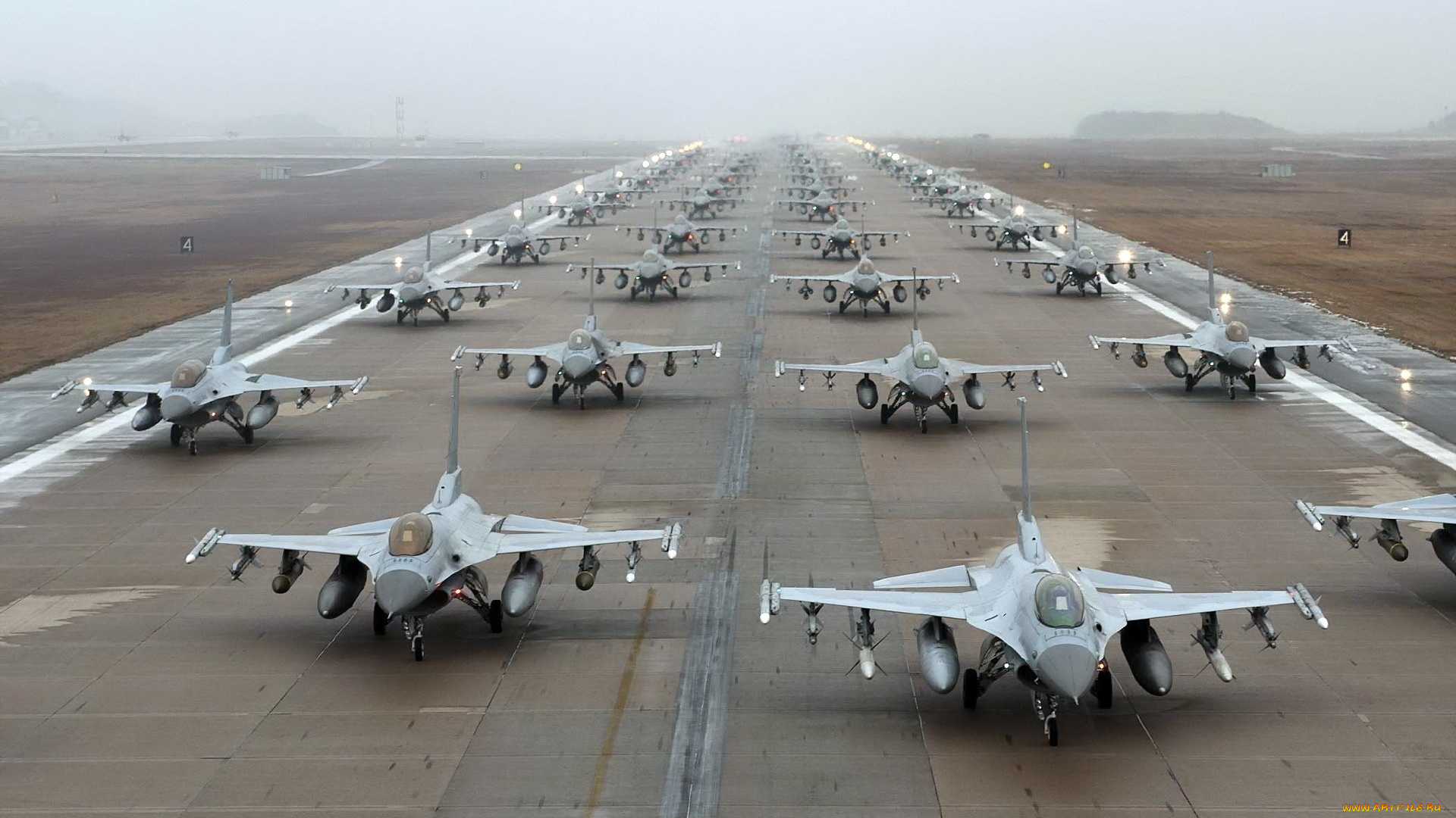авиация, боевые, самолёты, f-16, аэродром, взлетная, полоса, самолеты