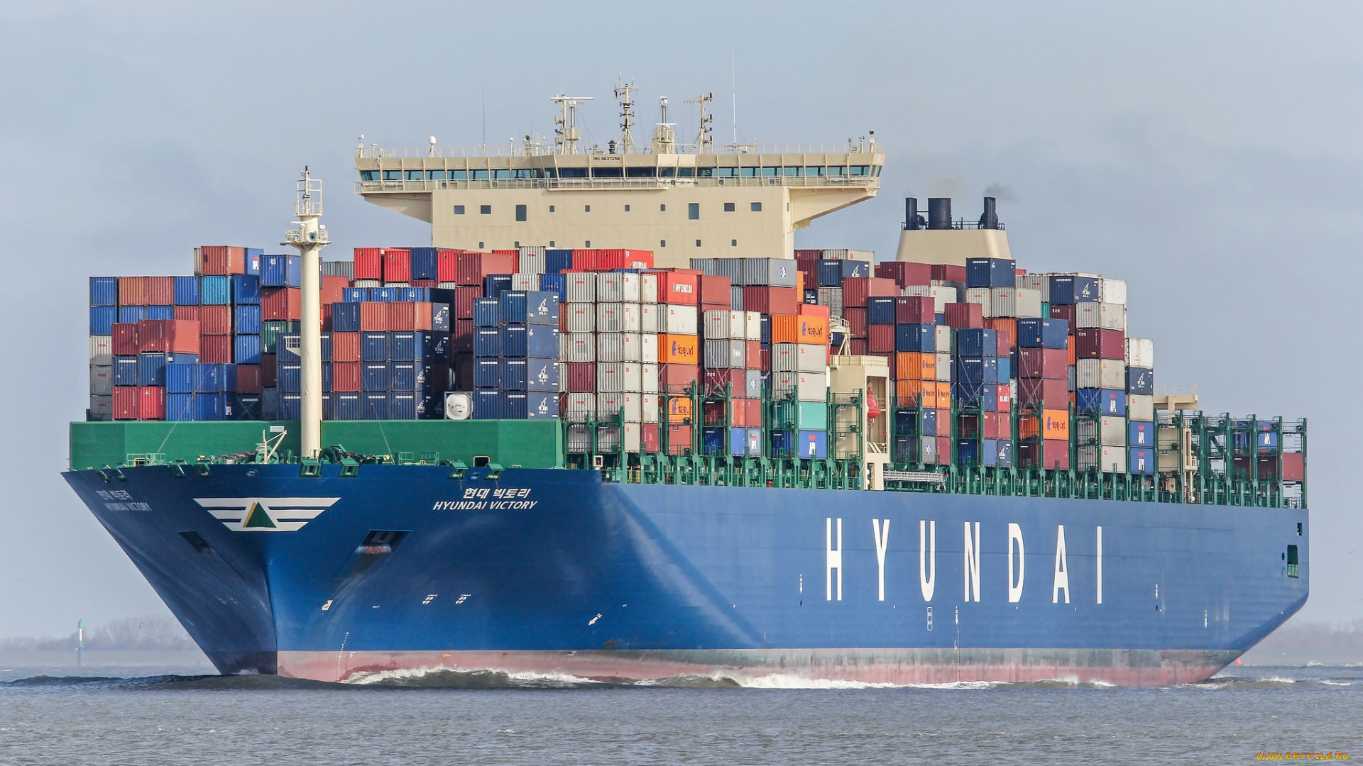hyundai, victory, корабли, грузовые, суда, контейнеровоз