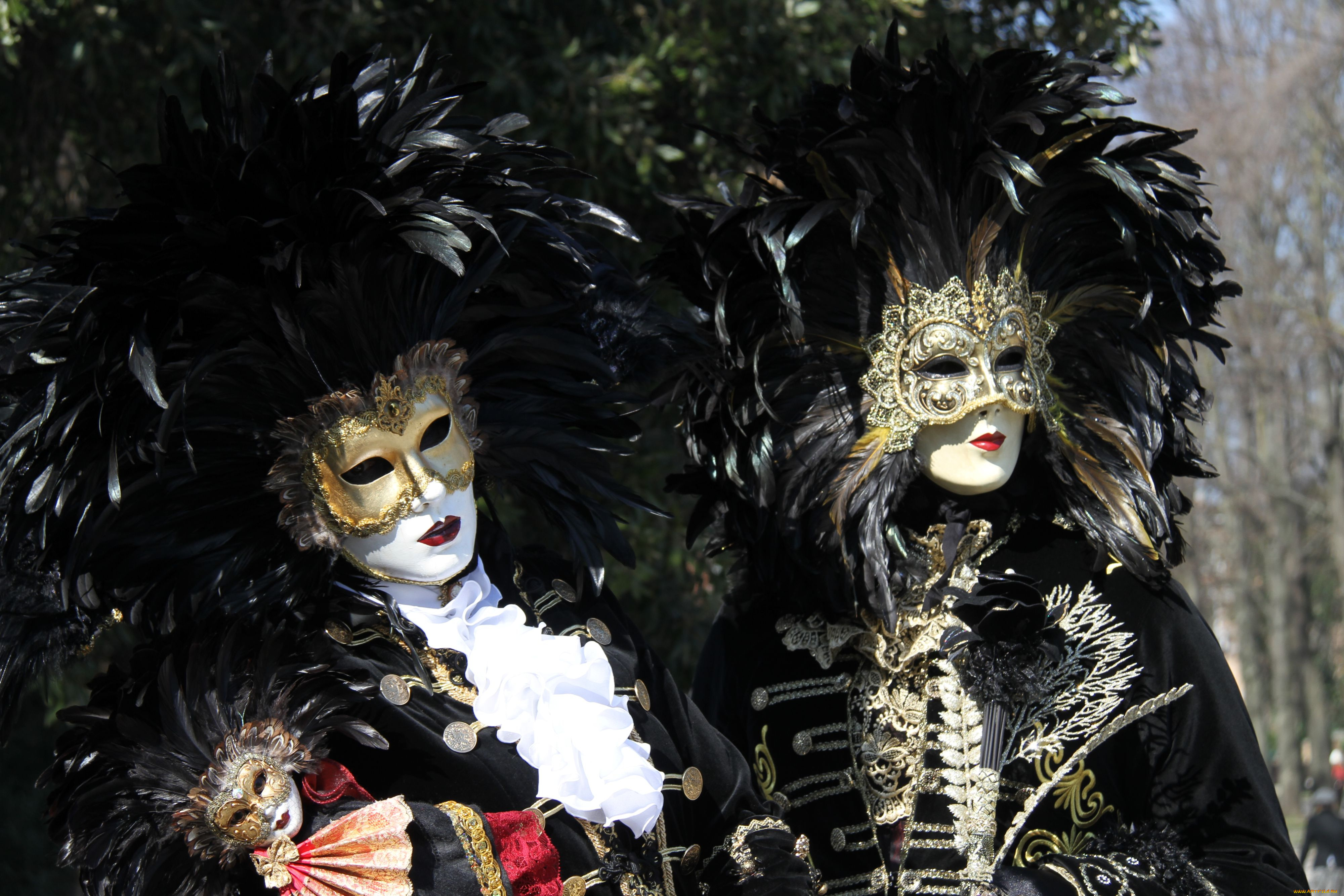 разное, маски, карнавальные, костюмы, перья, венеция, карнавал