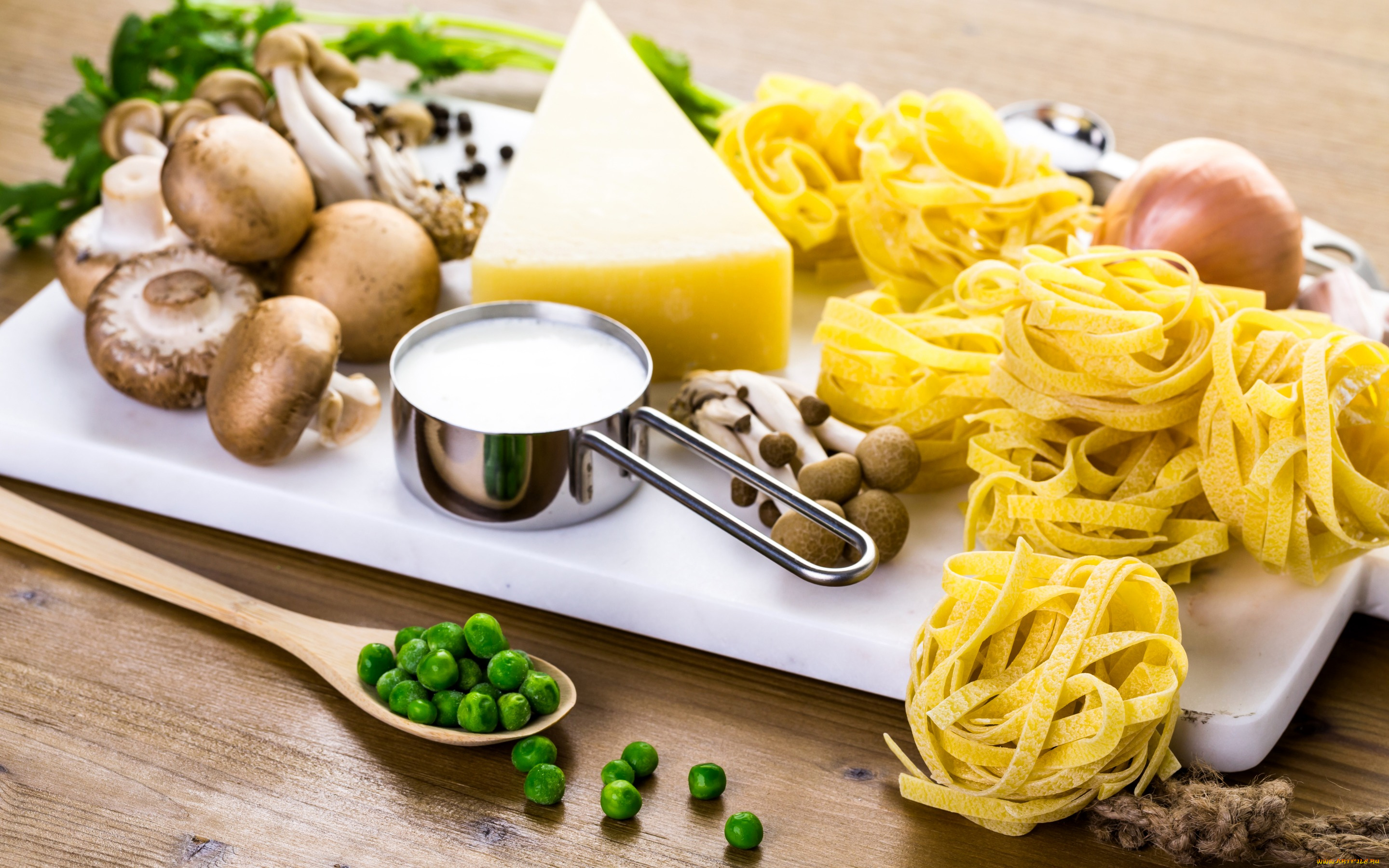 еда, разное, cheese, pasta, mushrooms, сыр, горох, грибы, макароны