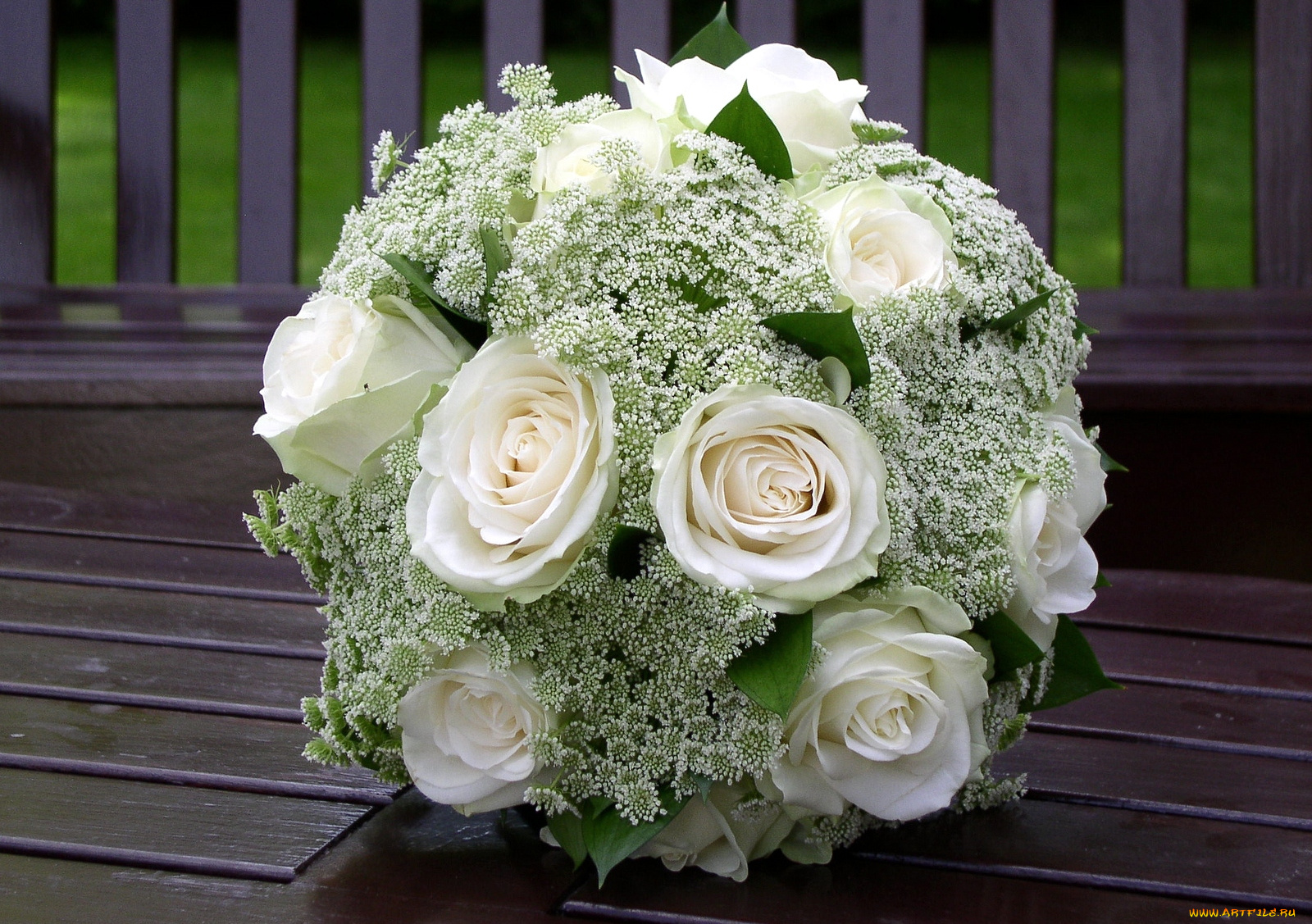 цветы, букеты, композиции, розы, белый, свадебный