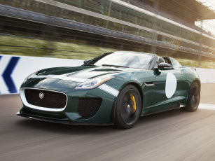 Картинка автомобили jaguar зеленый 2014г project 7 f-type