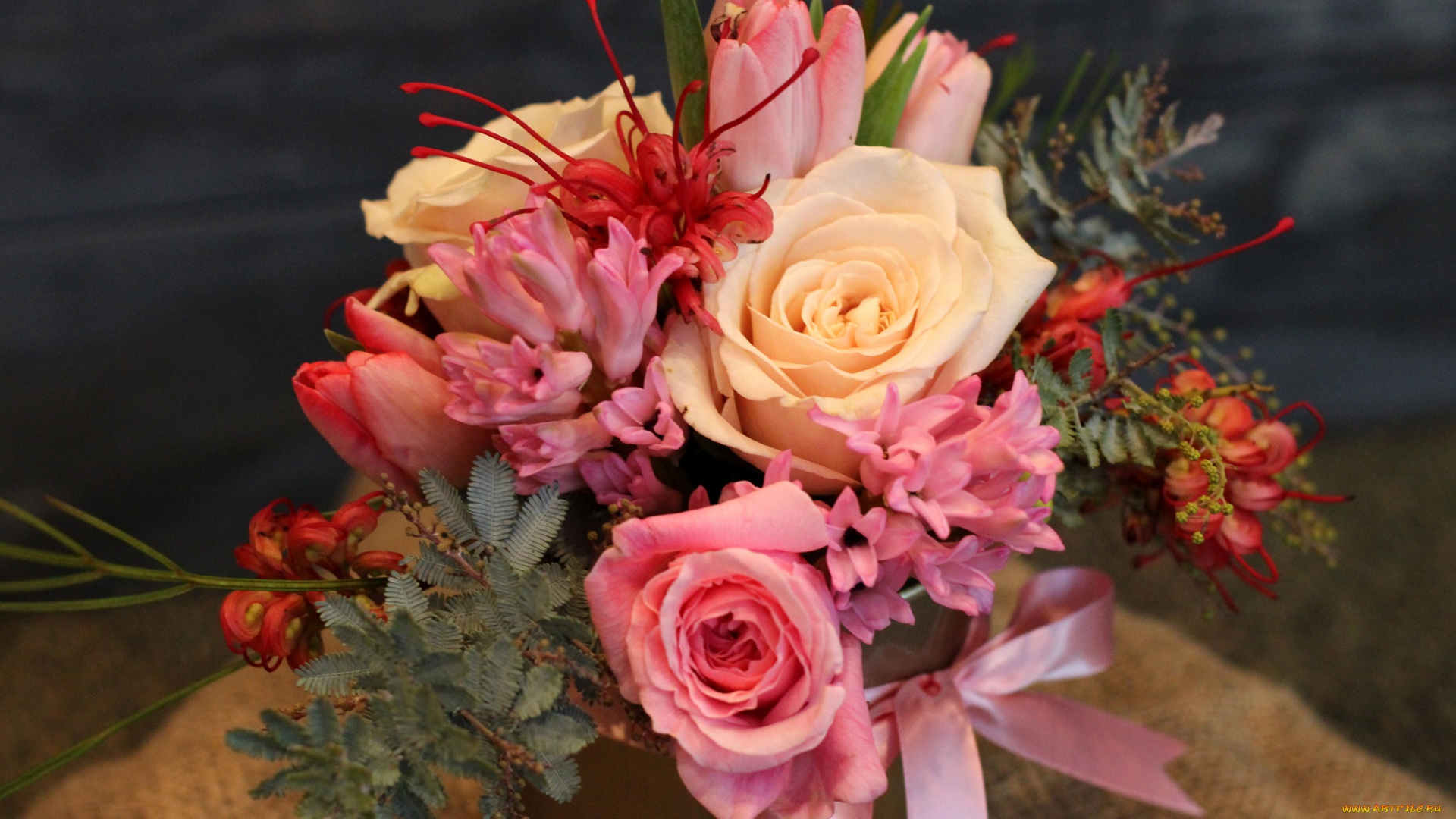 цветы, букеты, , композиции, тюльпаны, гиацинты, букет, розы