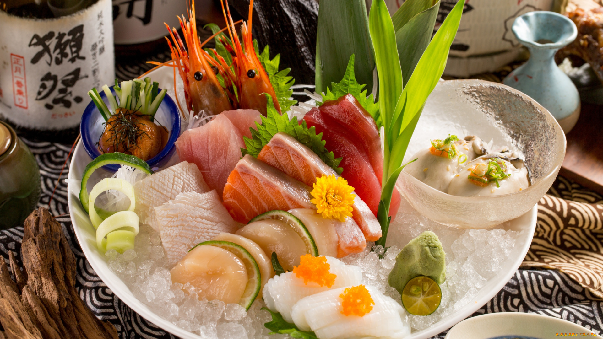 еда, рыба, , морепродукты, , суши, , роллы, морепродукты, моллюски, лед, ассорти, икра