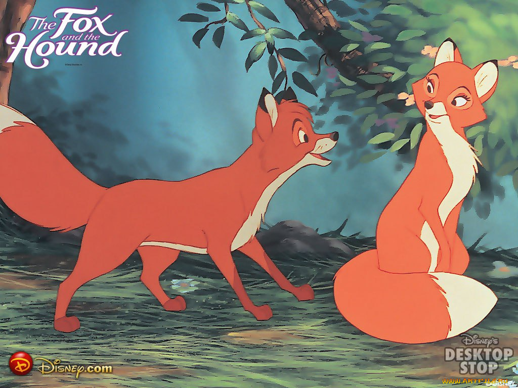 мультфильмы, the, fox, and, hound