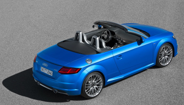 Картинка автомобили audi синий 2014г 8s 2-0 tfsi quattro s-line tt roadster