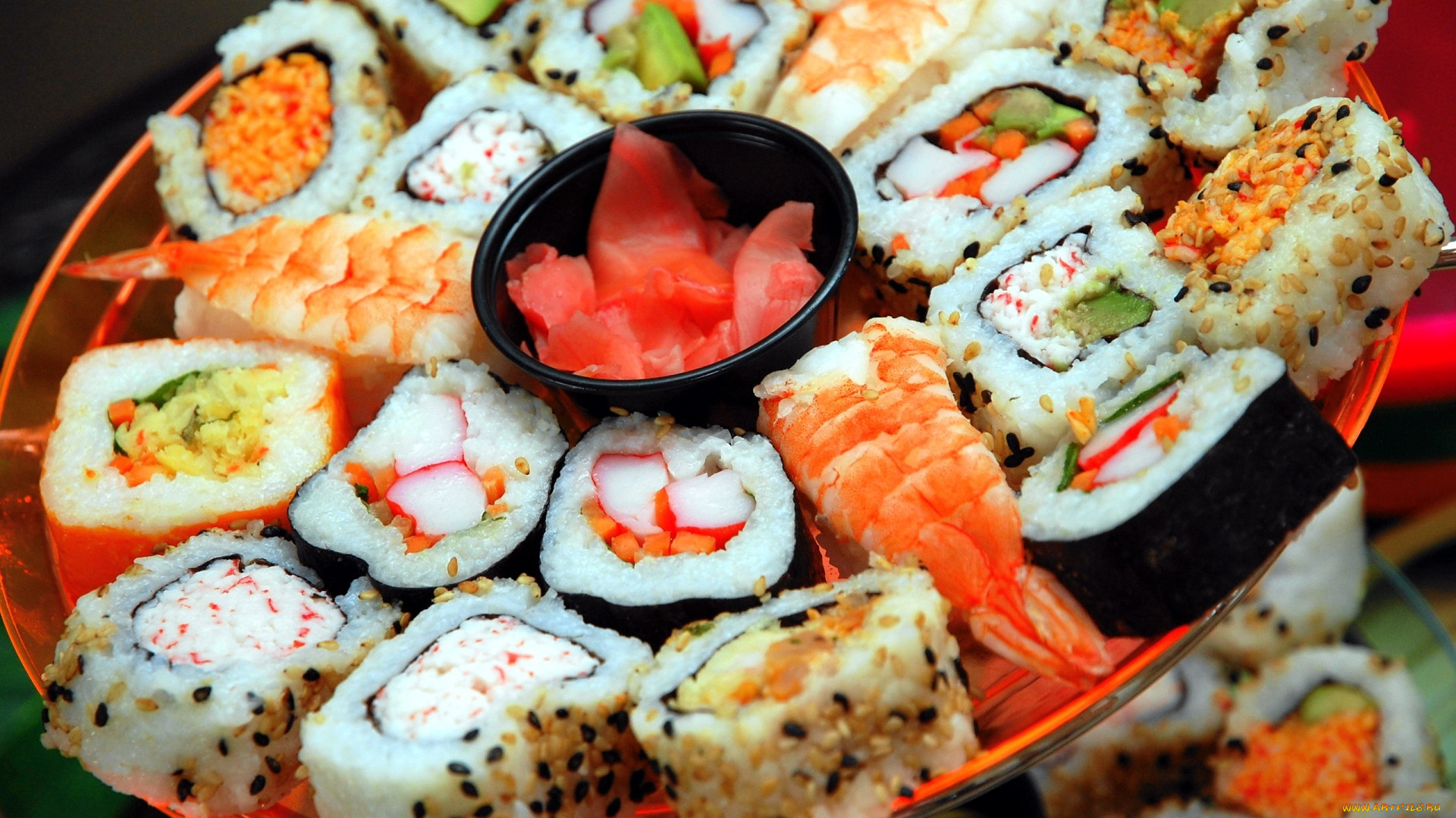 еда, рыба, , морепродукты, , суши, , роллы, имбирь, креветки, суши