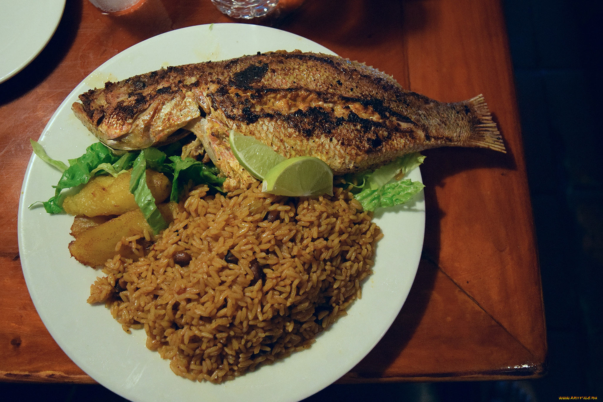 еда, рыбные, блюда, , с, морепродуктами, рис, рыба