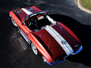 Картинка corvette+sting+ray+convertible+show+car+replica автомобили corvette replica