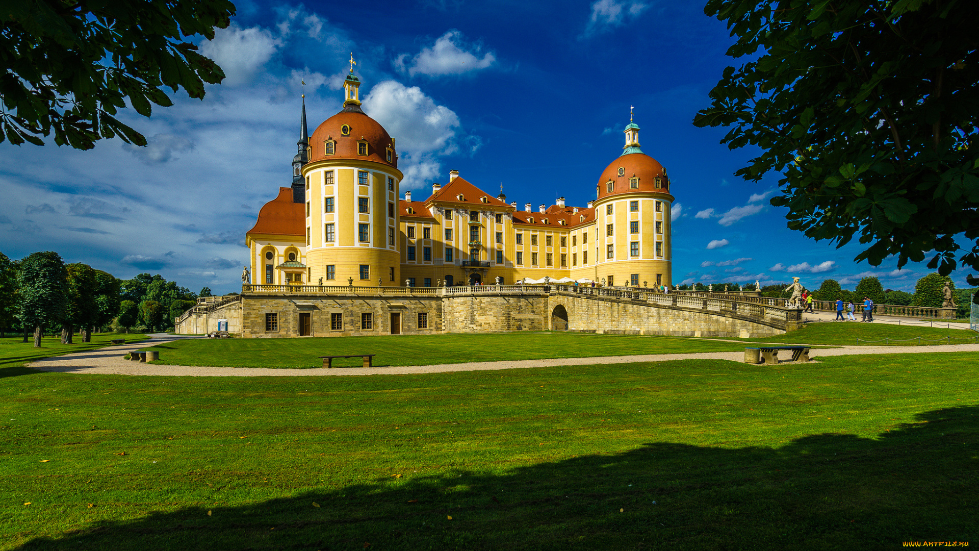 moritzburg, castle, города, замки, германии, замок
