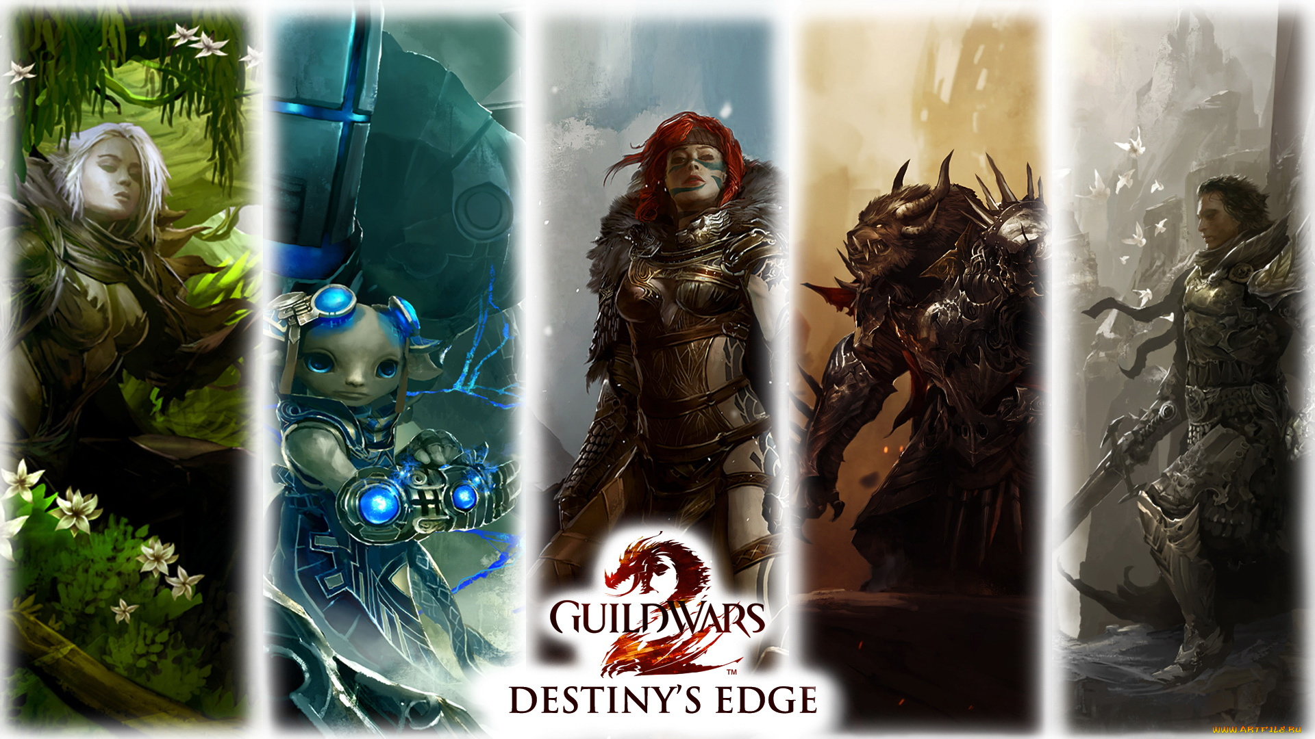 видео, игры, guild, wars, существо, дракон, воин