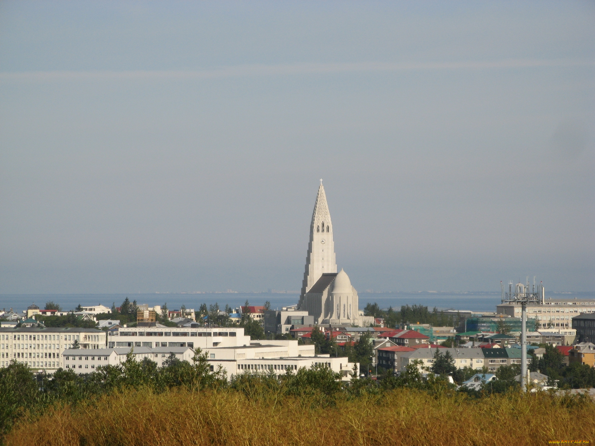 рейкьявик, исландия, города, панорама