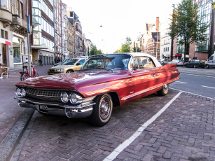 обоя 1961 cadillac series 62 convertible, автомобили, выставки и уличные фото, выставка, автошоу, ретро, история