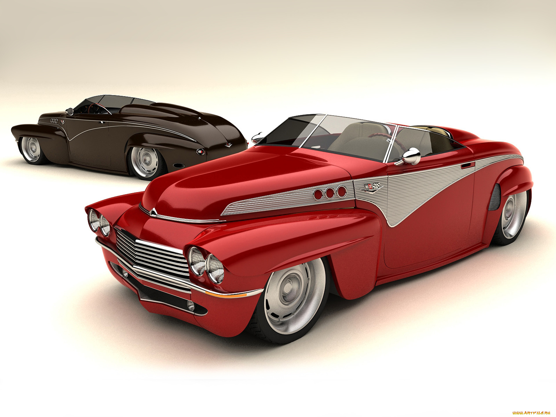 volvo, custom, concept, 1956, автомобили, 3д, volvo, custom, concept, 1956, ретро