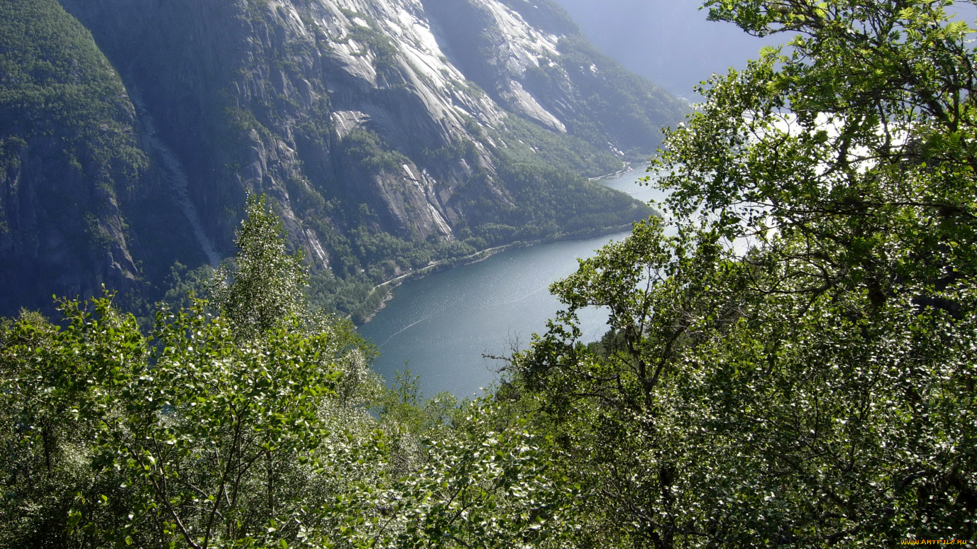 природа, горы, eidfjord, хордаланн, норвегия