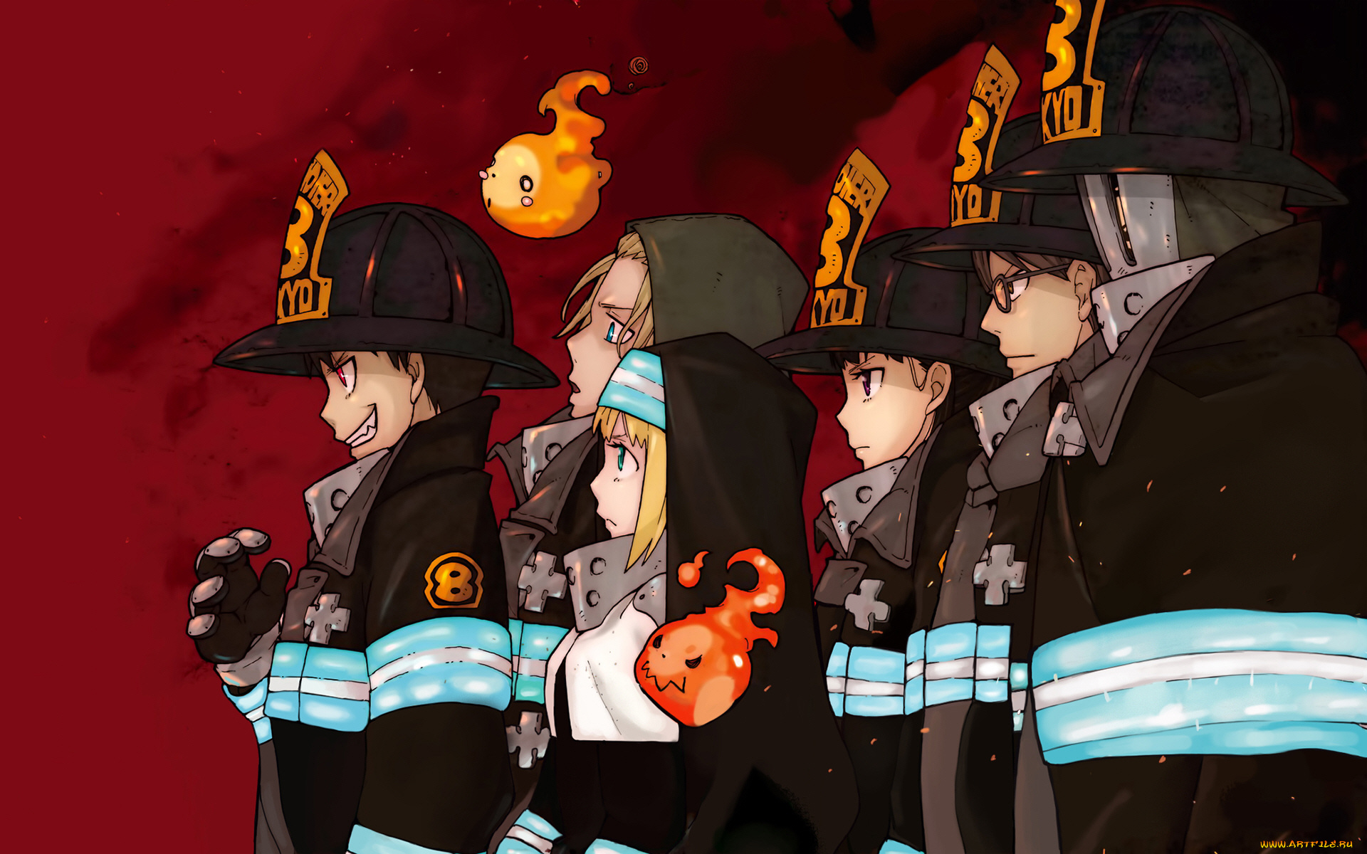 аниме, fire, brigade, of, flames, fire, brigade, of, flames
