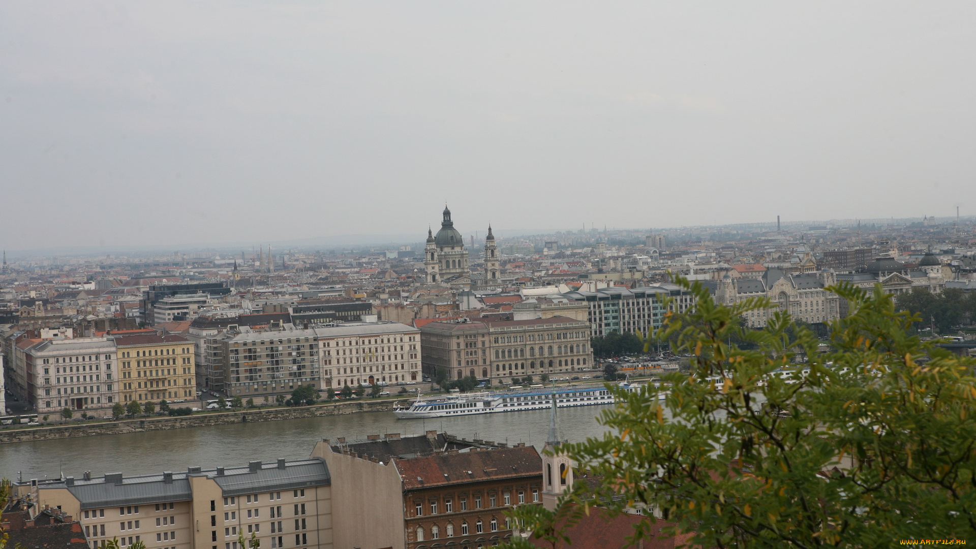 будапешт, автор, varvarra, города, венгрия, река, здания, теплоход