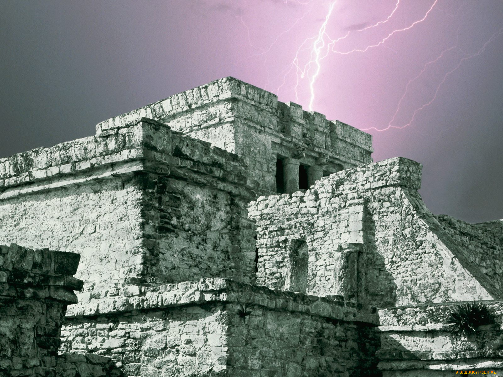 el, castillo, tulum, yucatan, mexico, города, исторические, архитектурные, памятники